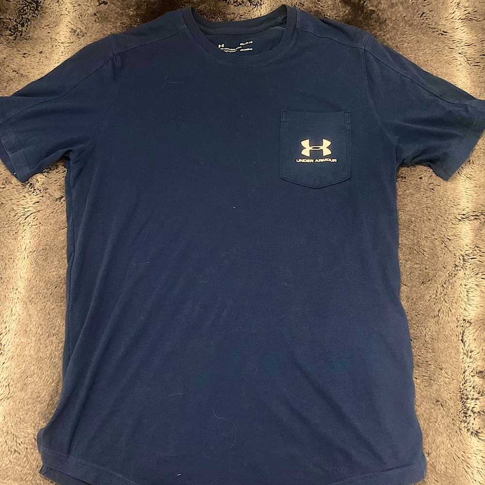 Under armour medium blue t shirt